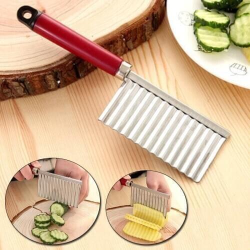 Potato Wavy Edged Tool Peeler Cooking Tools kitchen knives Accessories Stainless Steel Kitchen Gadget Vegetable Fruit Cutting