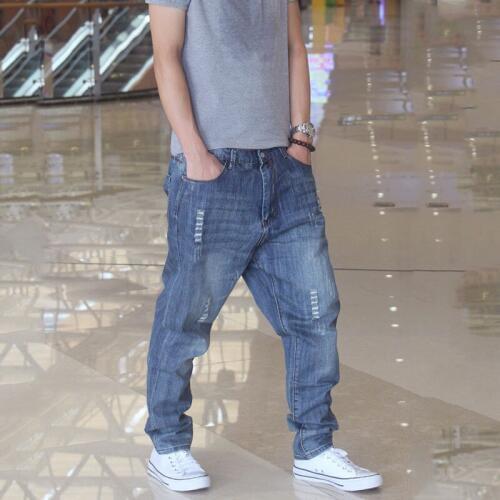 Jeans Men Mens Denim Harem Pants Four Seasons Popular Shredded Pants Pants Large Size Skateboard Pants Size 29-40