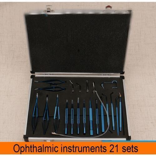Makeup tools/accessories Double eyelids and tools Microsurgery Instruments Titanium 21 Sets Eye Surgery Tools