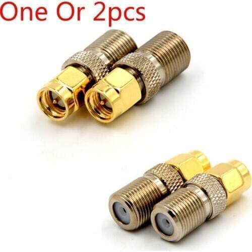 1pc/2pcs RF coaxial coax adapter F Type Female Jack to SMA Male Plug Straight F connector to SMA Connector Dropshipping