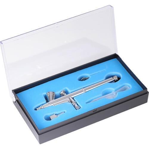 Nail Beauty Airbrush Multi-purpose Kit Double-action Gravity Feed Airbrush with 0.3mm Nozzle Mini Spray Gun for Paint Decorating