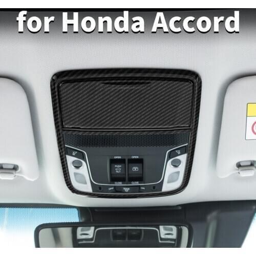 Carbon fiber reading lamp decoration frame protection cover indoor LED lamp cover For Honda Accord 10th 2018 2019 2020