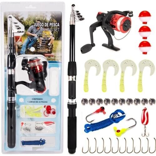 1.8M Carbon Telescopic Fishing Rod Combo Spinning Reel Fishing Set Short Travel Stick Carp Bass Pike Feeder Rod Kit New 2021
