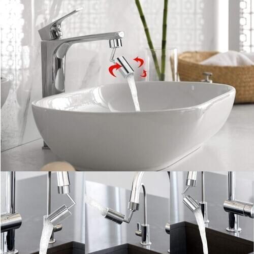 720°Universal Splash Filter Faucet Spray Head Anti Splash Filter Faucet Children Movable Kitchen Tap Water Save Nozzle Sprayer