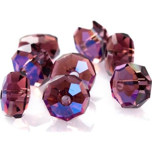 New Arrival Hole Rhinestones Jewelry Making Beads Shiny Crystal AB For Bracelets Round Shape Glass Stones Strass
