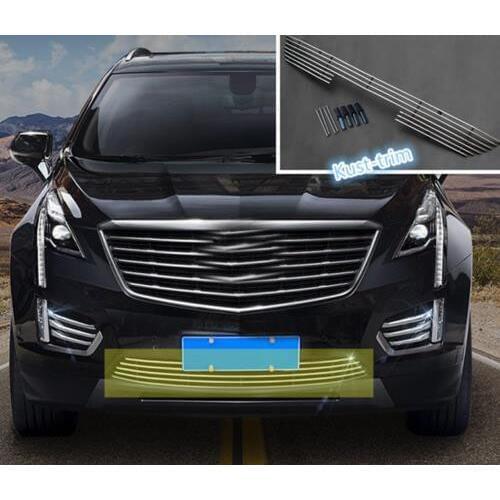 FOR 2017 2018 Cadillac XT5 Aviation Aluminum Front Grille Grill Cover Trim