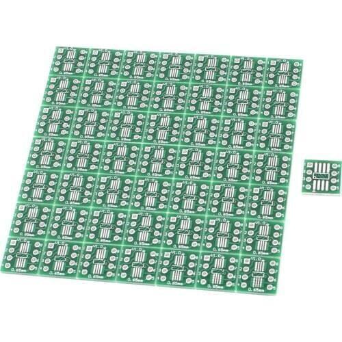 50Pcs SOP8 SSOP8 TSSOP8 SMD To DIP8 Adapter 0.65/1.27mm PCB Board
