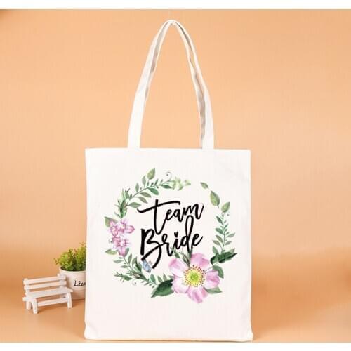 Wedding Party Team Bride Gifts Bags Wedding Favors Gifts for Guests Holder Bag Bachelorette Hen Party Decor Supplies