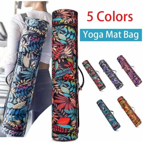 Multicolor Yoga Mat Carry Pouch Portable Yoga Pad Bag Pilates Carrier Knapsack Adjustable Belt Sports Bag