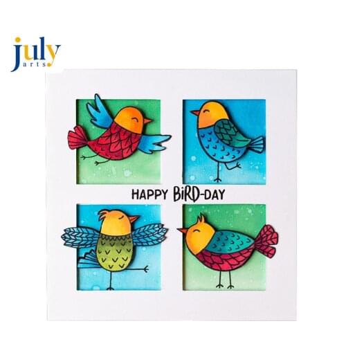Julyarts Stamps and Dies for Card Making New Cutting Dies Embossing 2018 Bird Cloud Metal Templates