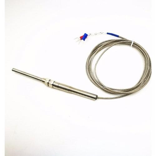 Tainless Steel High Temperature 0-400 C Thermocouple K Type 30mm Sensors 2 Meter cable Probe diameter 5mm