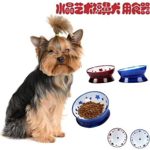 Tilt pet supplies, pet bowl. Dog bowl. The cat bowl. Crystal love pet bowl