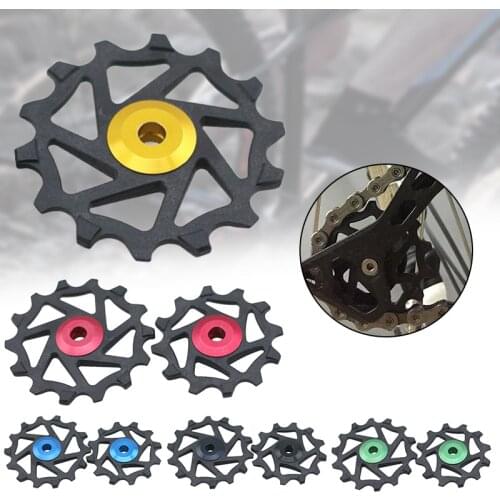 Bike Ceramic Bearing Derailleur Pulley MTB Road BikeBicycle Rear Derailleur 12T To 16T Jockey Wheel Cycling Parts Random Color