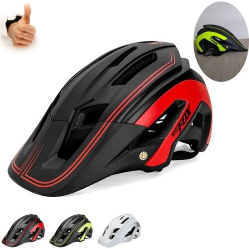 BATFOX Bicycle Helmet OFF-ROAD Mtb Cycling Helmet Casco Ciclismo Bicicleta Trail All-terrain PC Bike Helmet MTB Mountain Helmet