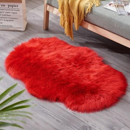 Shaggy Bedroom Bedside Floor Mat Sofa Mattress Anti-slip Living Room Rugs Fur Carpet Alfombra 60x90cm