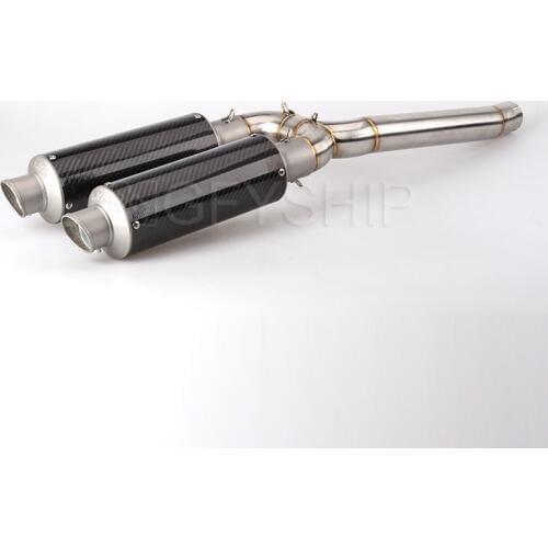 For Yamaha FZ6 / S2 FAZER FZ6N FZ6S FZ6 S2 2004 to 2009 FAZER FZ6 Escape Slip-on Motorcycle Exhaust Muffler And Link Pipe System