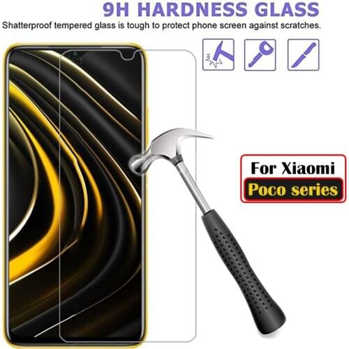 Poco M3 Glass Screenprotector For Xiaomi POCO X3 NFC M2 F2 Pro Tempered Glass Screen Protector On Poco m 3 x3nfc Protective Flim