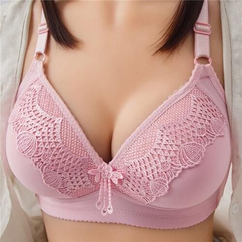 2021 New Bras Women Thin Large Size Adjustment Type No Steel Ring Bra Female Fashion Luxury Middle-Aged Elderly Underwear