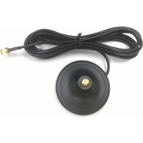 1PC GSM GPS WIFI wireless module antenna base magnetic extension adapter with 3M cable SMA male #2 antena vhf uhf para carro