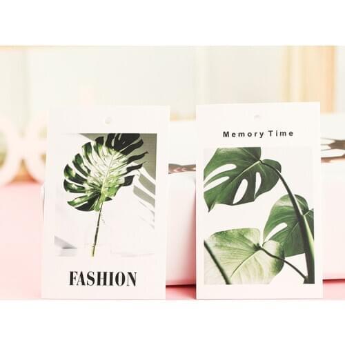 500pcs Free shipping custom paper hang tag garment trademark logo swing tag labels
