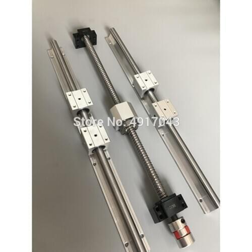 6 sets linear rail SBR16 L300/1500/1500mm+SFU1605-350/1550/1550mm ball screw+3 BK12/BF12+3 DSG16H nut+3 Coupler for cnc