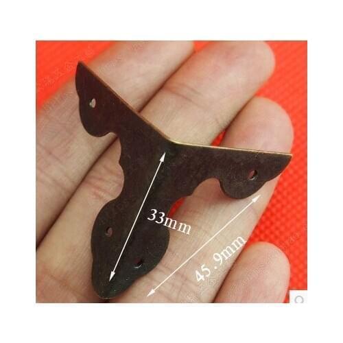 Antique accessories packing box wrap angle 2 side bag lace wrap angle box wine wrapping angle small angle half corner