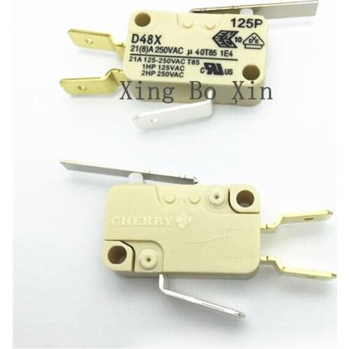 Free Shipping10PCS new original German cherry Micro Switch D48X high current 21A 250V water heater limit contact switch