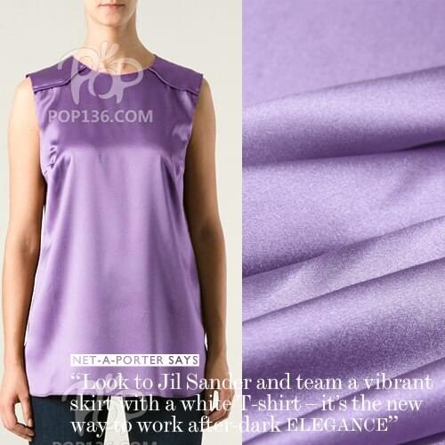 Free shipping! Europe custom plain satin fabrics really stretch at wholesale high-grade silk clothing cloth