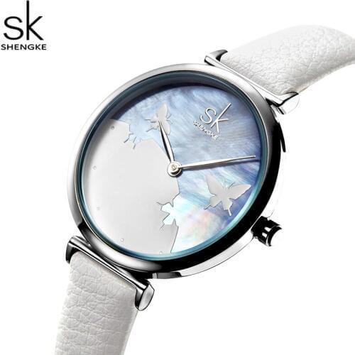 Romantic Womens Watches Shengke Top Brand Luxury Women Watches Fashion Ladies SK Watch Women Clock Reloj Mujer Relogio Feminino