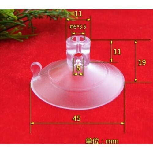 Home storage suckers Pvc45mm round head perforated suction cup