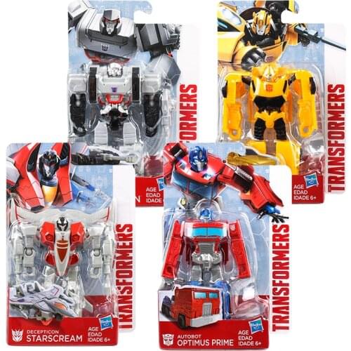 TAKARA TOMY Transformers Autobot Bumblebee Boy Model Toy Optimus Prime Bumblebee Grimlock Megatron Action Figure Collections