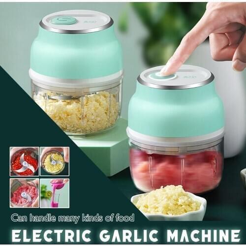 Stainless Steel Head Electric Fruit Vegetable Onio Garlic meat Cutter Food Speedy Chopper Mini Slice Kitchen Tool