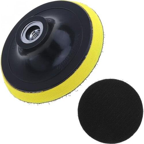 4 Inch Electric Suction Pad Self-adhesive Sandpaper Disc with Threaded Hole for Automotive / Metal Polishing NEW