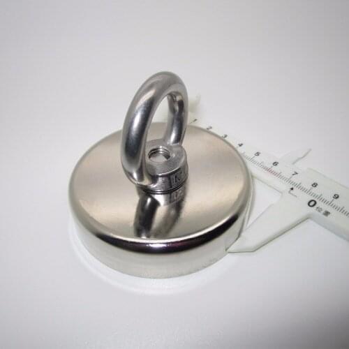 Hot sale !! Super N52 D75x54mm Neodymium Iron Boron Magnet With Circular Rings For Salvage 160KG Wholesale Price Lowest Price