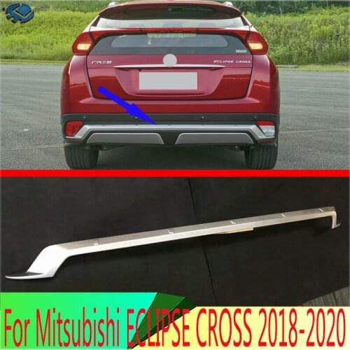 For Mitsubishi ECLIPSE CROSS 2018 2019 ABS Chrome Rear Bumper Cover Trim