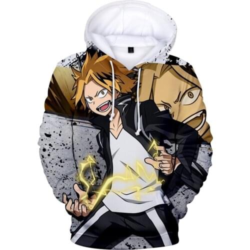 3D Comic My Hero Academia Hoodies Men Sweatshirts Women Autumn Harajuku Hip Hop Hooed Fashion Boys Girls Casual Pullovers