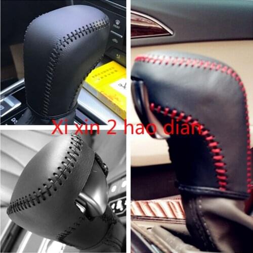 For Audi A6L 16-18 Dedicated Automatic Gear Leather Shift Cover Handlebar Head Cover