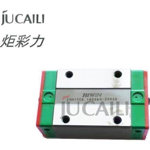 Jucaili 1PC original HIWIN EGH15CA slider block for large format printer EGR15 linear guide rail for CNC router EGH15 CA