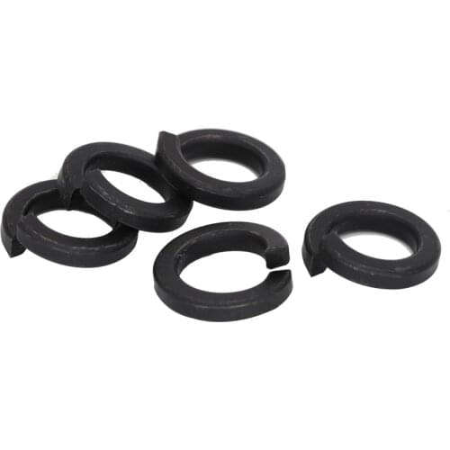 M2 M2.5 M3 M4 M5 M6 M8 M10 M12 Black Carbon Steel 8.8 Grade DIN127 GB93 Square End Gasket Ring Cushion Split Lock Spring Washer