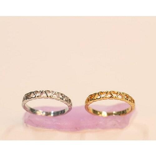 Fashion exclusive porous hearts ring charm rings -color rings for women