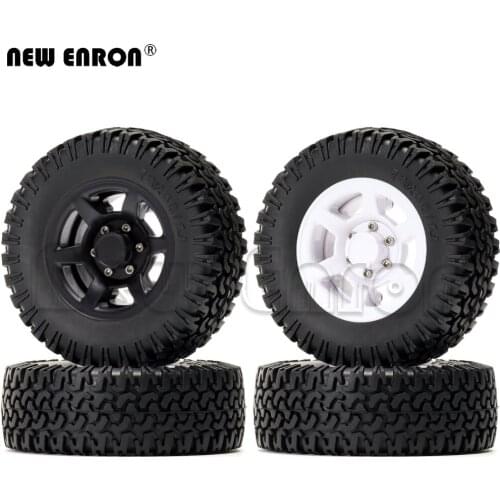 NEW ENRON 4P 1.55" Plastic Beadlock Wheel Hub Rims & 78MM Tires Tyre For RC Car 1/10 D90 TF2 CC01 LC70 MST JIMNY Axial AXI90069