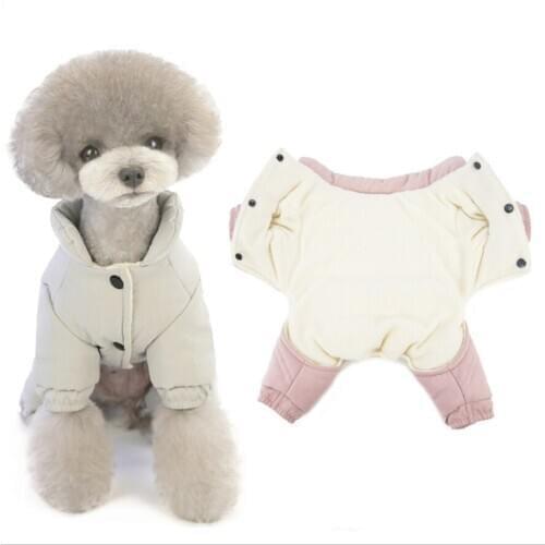 Pet Clothes Winter New Dog Clothes Casual Four-Legged Cotton-Padded Clothes Pet Clothes Autumn And Winter Clothes Thick Padded