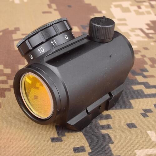 Hunting Scope 1X25 Red Dot Sight Airsoft Riflescope shockproof Dot Sight for 20mm Rail Mounts