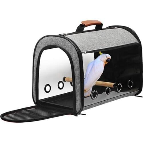 Bird Travel Bag Portable Pet Bird Parrot Carrier Breathable Go Out Travel Cage 37MF