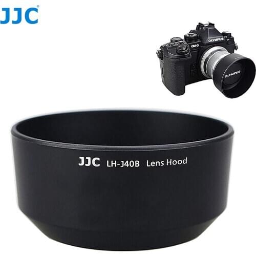 JJC Reversible Bayonet Camera Lens Hood Shade for Olympus M.ZUIKO DIGITAL 45mm 1:1.8 Lens / M4518 Replaces Olympus LH-40B