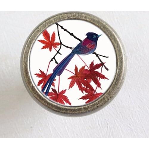 Bird Knobs Dresser Handles Drawer Knobs Vintage Style Silver Bronze Cabinet Handle Door Handle Retro Furniture Hardware