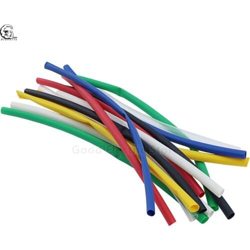 70Pcs/Bag 2:1 Heat Shrinkable Tube Bag Heat Shrinkable Tube Color Halogen-Free Flame Retardant PE Insulation Sleeve