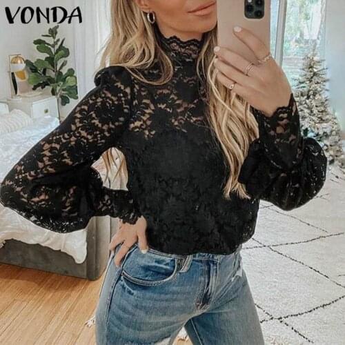 Прозрачные блузки VONDA China At AliExpress