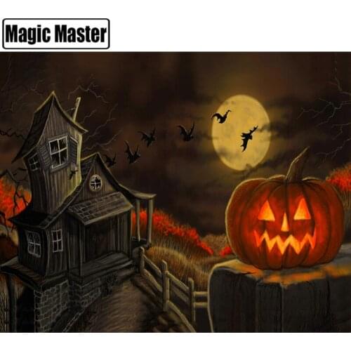 100% Full DIY 5D Diamond Painting Halloween pumpkin light Cross Stitch Diamond Embroidery Patterns rhinestones Diamond Mosaic