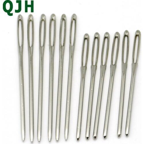 12PCsCross-Stitch Stainless Steel Knitting Needlework Sewing Tools Needle Crafts Hand Sewing Accessories 7cm 6cm